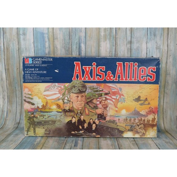 Vintage 1984 Axis & Allies 1942 Board Game Milton Bradley Spring COMPLETE - Picture 1 of 15